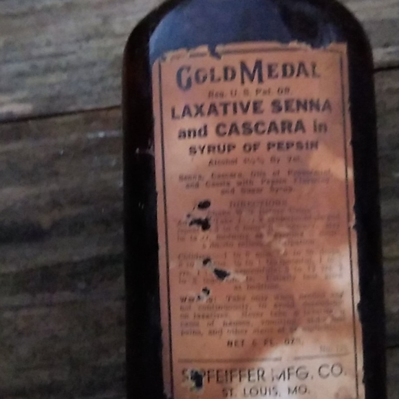 Vintage Gold Medal Laxative Syrup Still Full - Picture 3 of 3